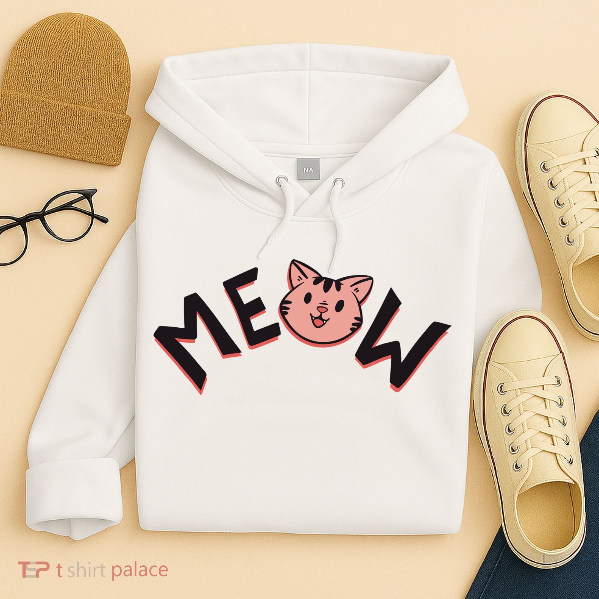 Meow Kitten Face Hoodie
