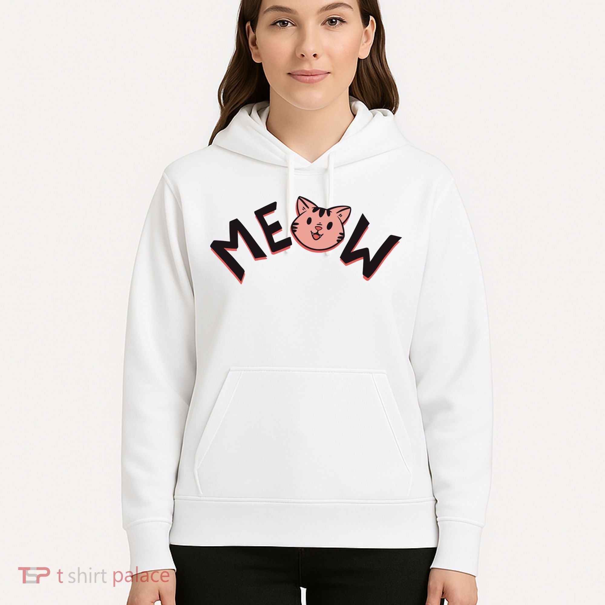 Meow Kitten Face Hoodie