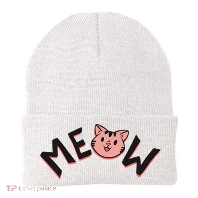 Meow Kitten Face Beanie