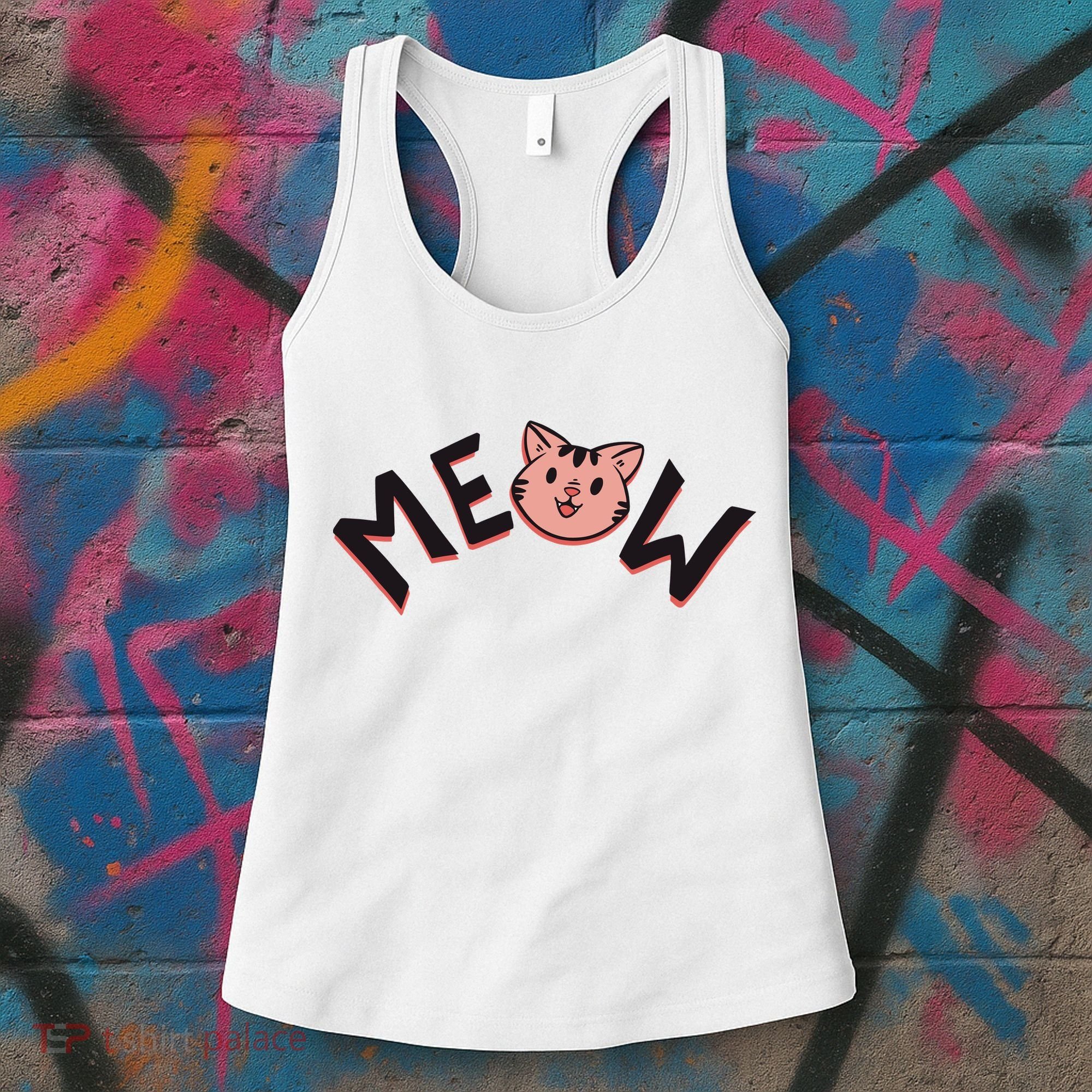 Meow Kitten Face Women's Tank Top