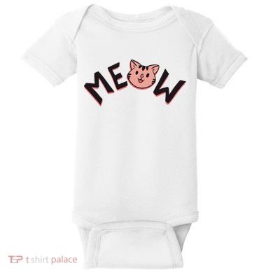 Meow Kitten Face Baby Bodysuit