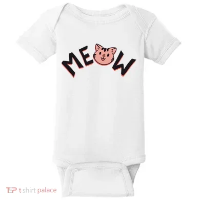 Meow Kitten Face Baby Bodysuit