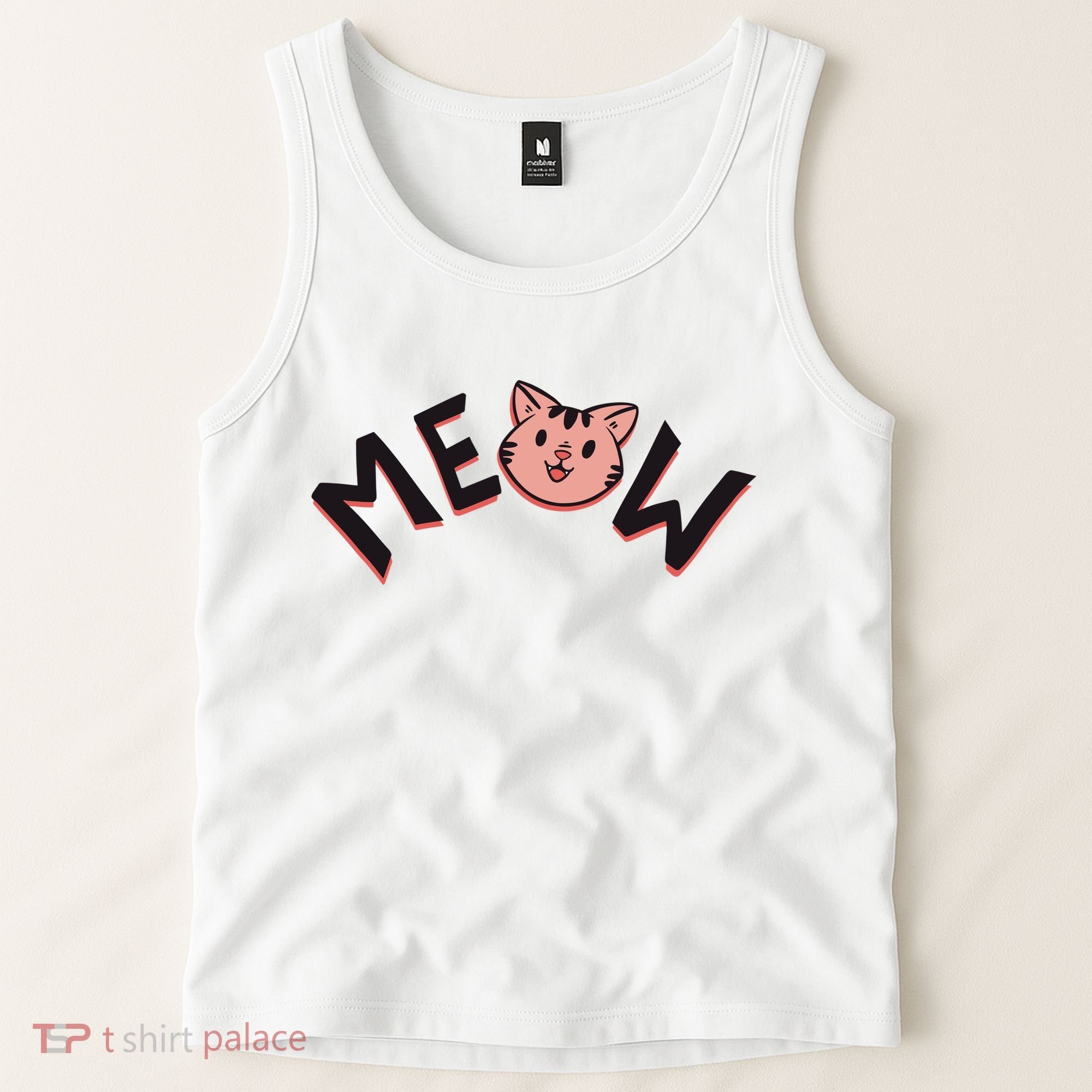 Meow Kitten Face Tank Top