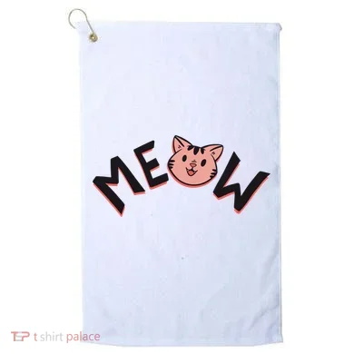 Meow Kitten Face Golf Towel