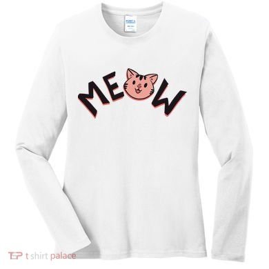 Meow Kitten Face Women's Long Sleeve Shirt