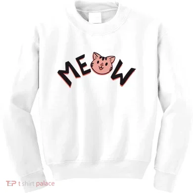 Meow Kitten Face Kids Sweatshirt