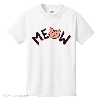 Meow Kitten Face Kids T-Shirt
