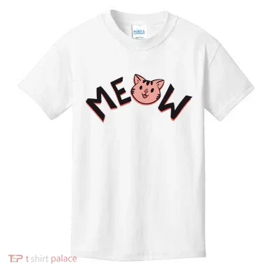 Meow Kitten Face Kids T-Shirt