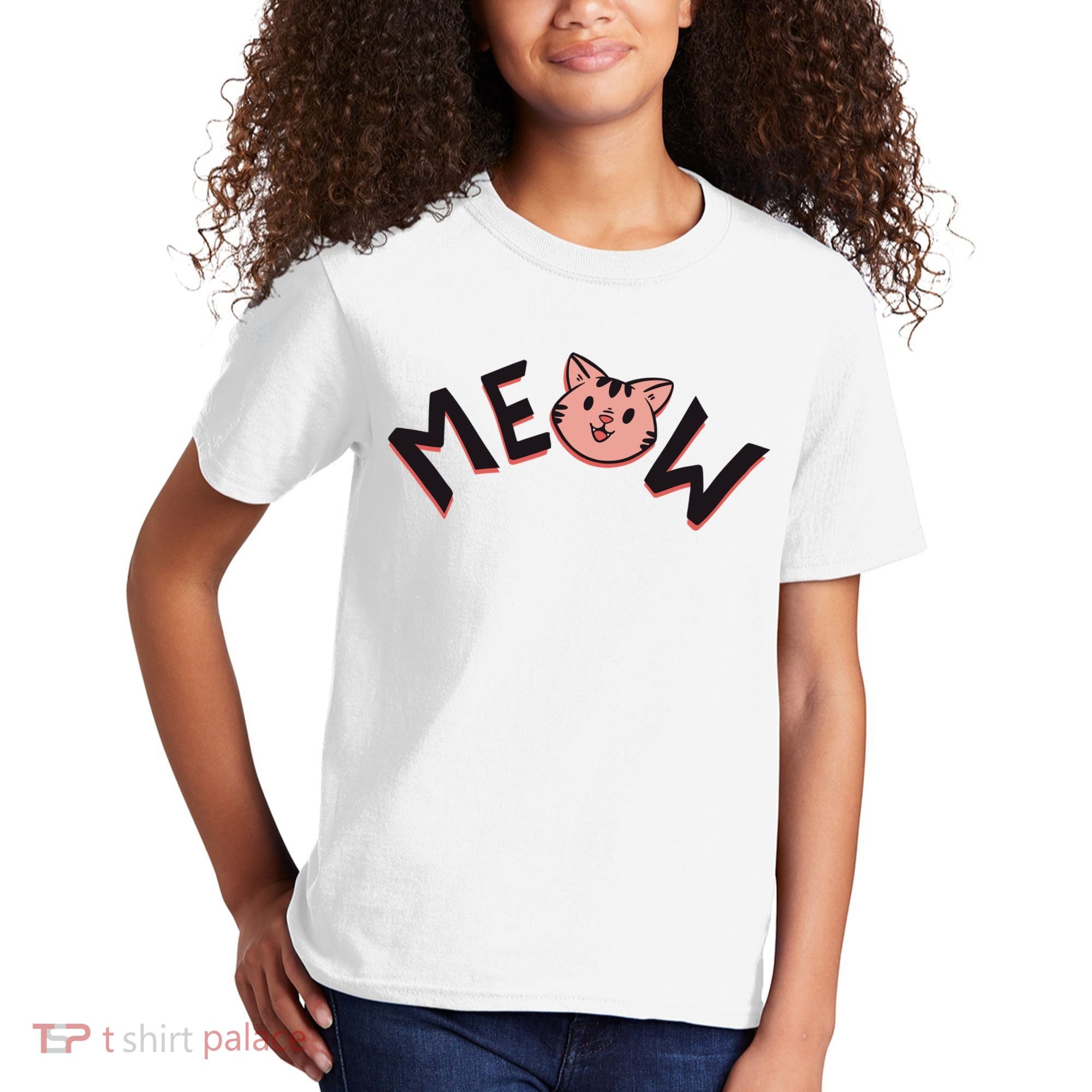 Meow Kitten Face Kids T-Shirt