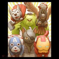 Meow Superhero Cats Comic Movie Spoof Coffee Mug thumb 5