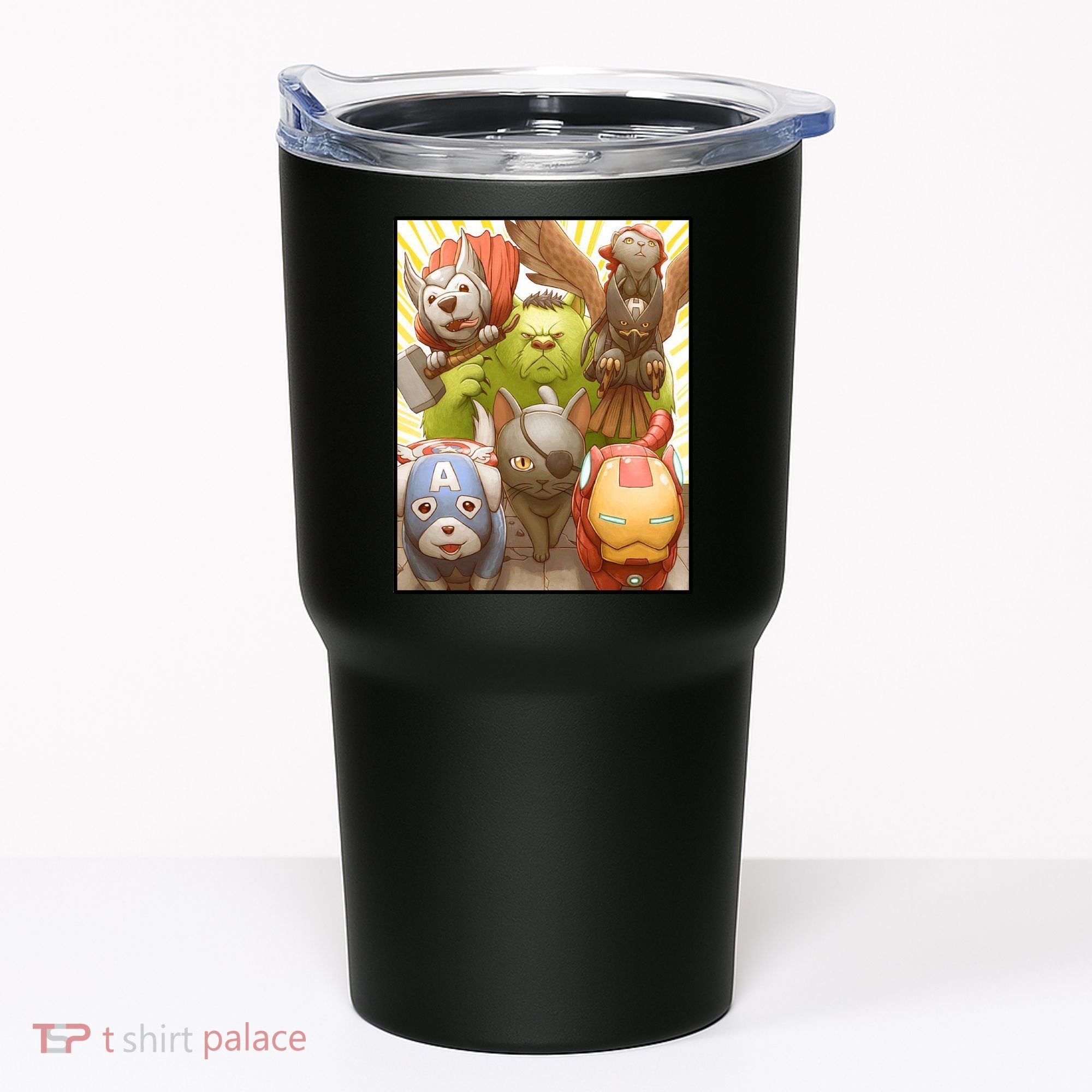 Meow Superhero Cats Comic Movie Spoof Tumbler