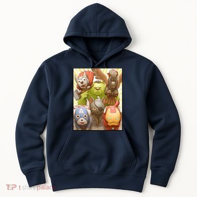 Meow Superhero Cats Comic Movie Spoof Hoodie