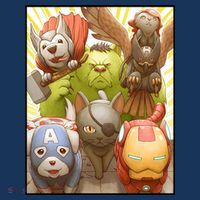 Meow Superhero Cats Comic Movie Spoof Hoodie thumb 7