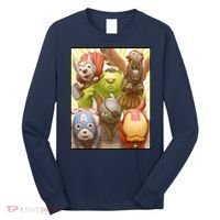 Meow Superhero Cats Comic Movie Spoof Long Sleeve Shirt thumb 0