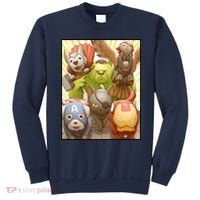 Meow Superhero Cats Comic Movie Spoof Sweatshirt thumb 0