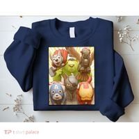 Meow Superhero Cats Comic Movie Spoof Sweatshirt thumb 2