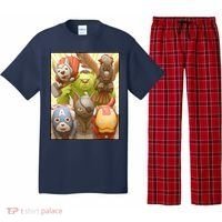 Meow Superhero Cats Comic Movie Spoof Pajama Set thumb 0