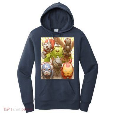 Meow Superhero Cats Comic Movie Spoof Women's Hoodie