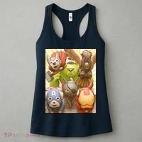 Meow Superhero Cats Comic Movie Spoof Women's Tank Top thumb 3