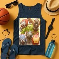 Meow Superhero Cats Comic Movie Spoof Tank Top thumb 4