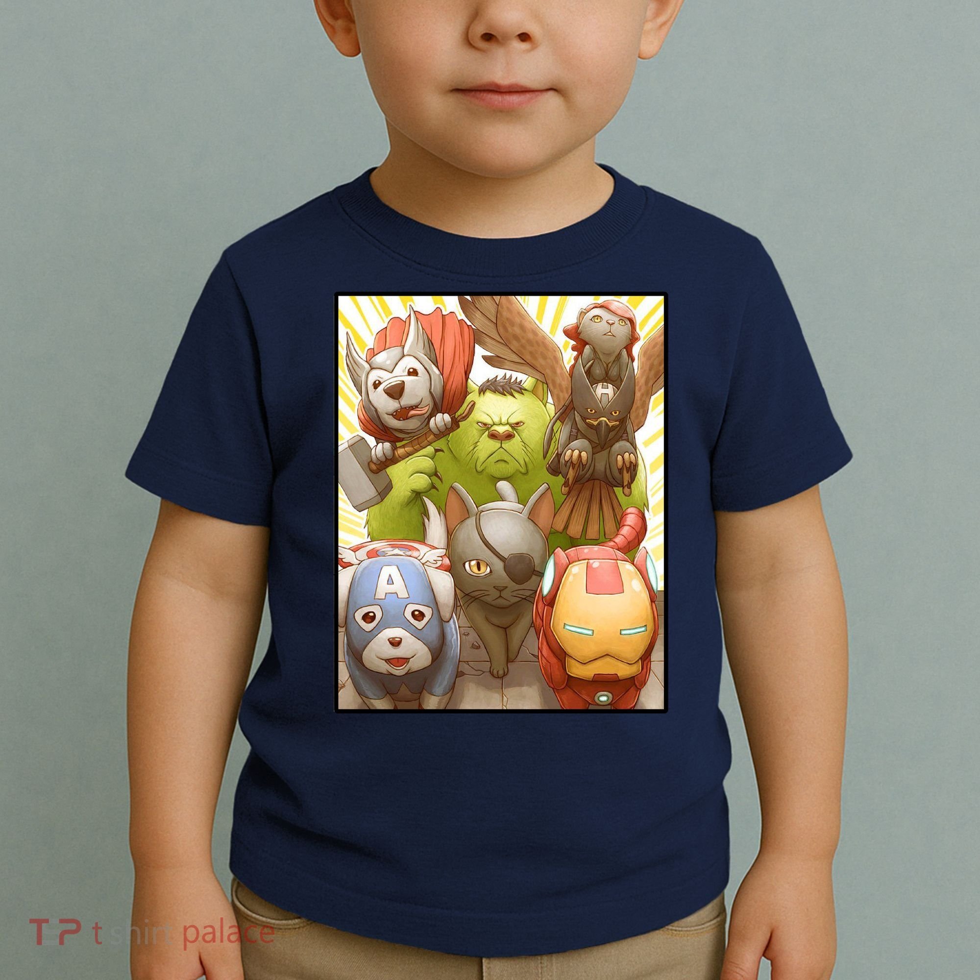 Meow Superhero Cats Comic Movie Spoof Toddler T-Shirt