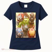 Meow Superhero Cats Comic Movie Spoof Women's T-Shirt thumb 0