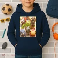 Meow Superhero Cats Comic Movie Spoof Kids Hoodie thumb 2