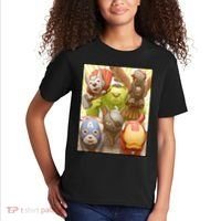 Meow Superhero Cats Comic Movie Spoof Kids T-Shirt thumb 2