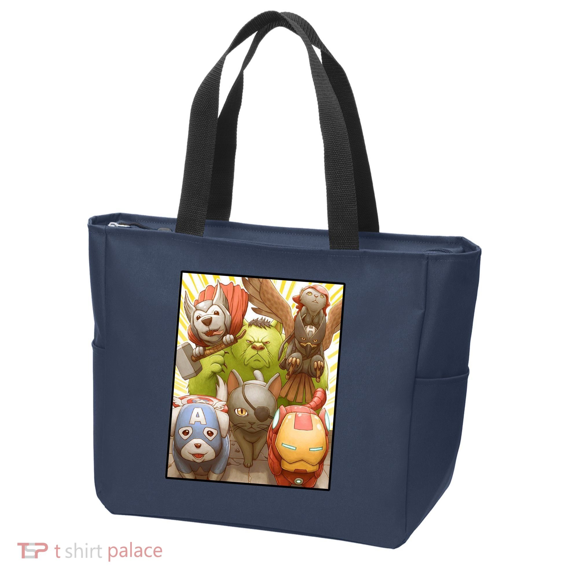 Meow Superhero Cats Comic Movie Spoof Tote Bag