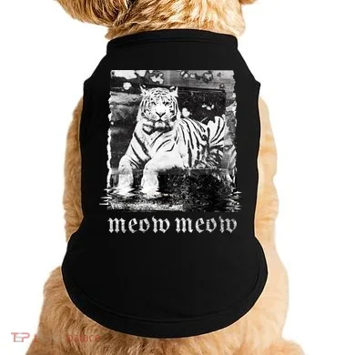 Meow Tiger Glitch Doggie Tank