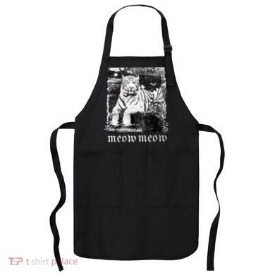 Meow Tiger Glitch Apron