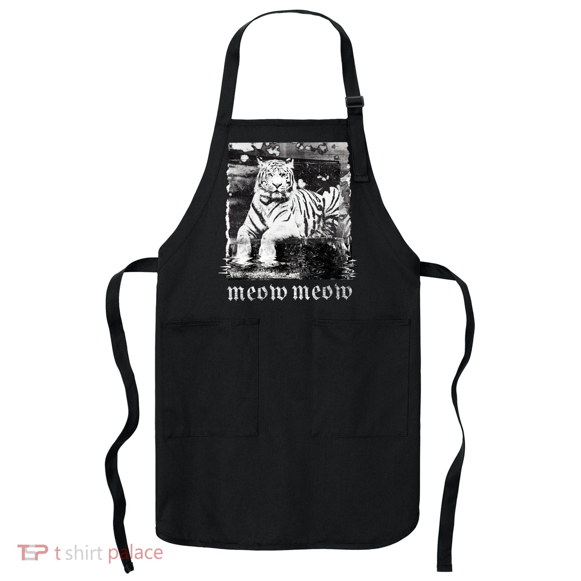 Meow Tiger Glitch Apron
