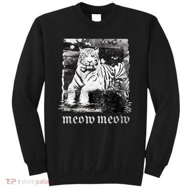 Meow Tiger Glitch Sweatshirt