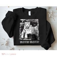 Meow Tiger Glitch Sweatshirt thumb 2