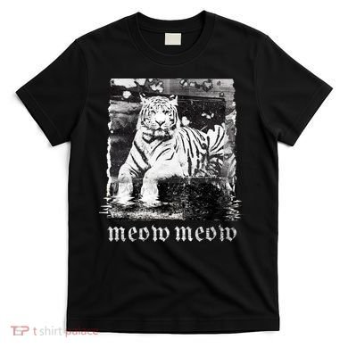 Meow Tiger Glitch T-Shirt