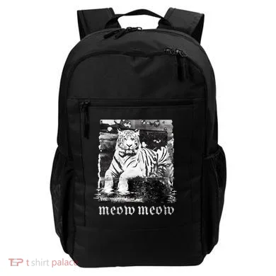 Meow Tiger Glitch Backpack