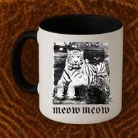Meow Tiger Glitch Coffee Mug thumb 2
