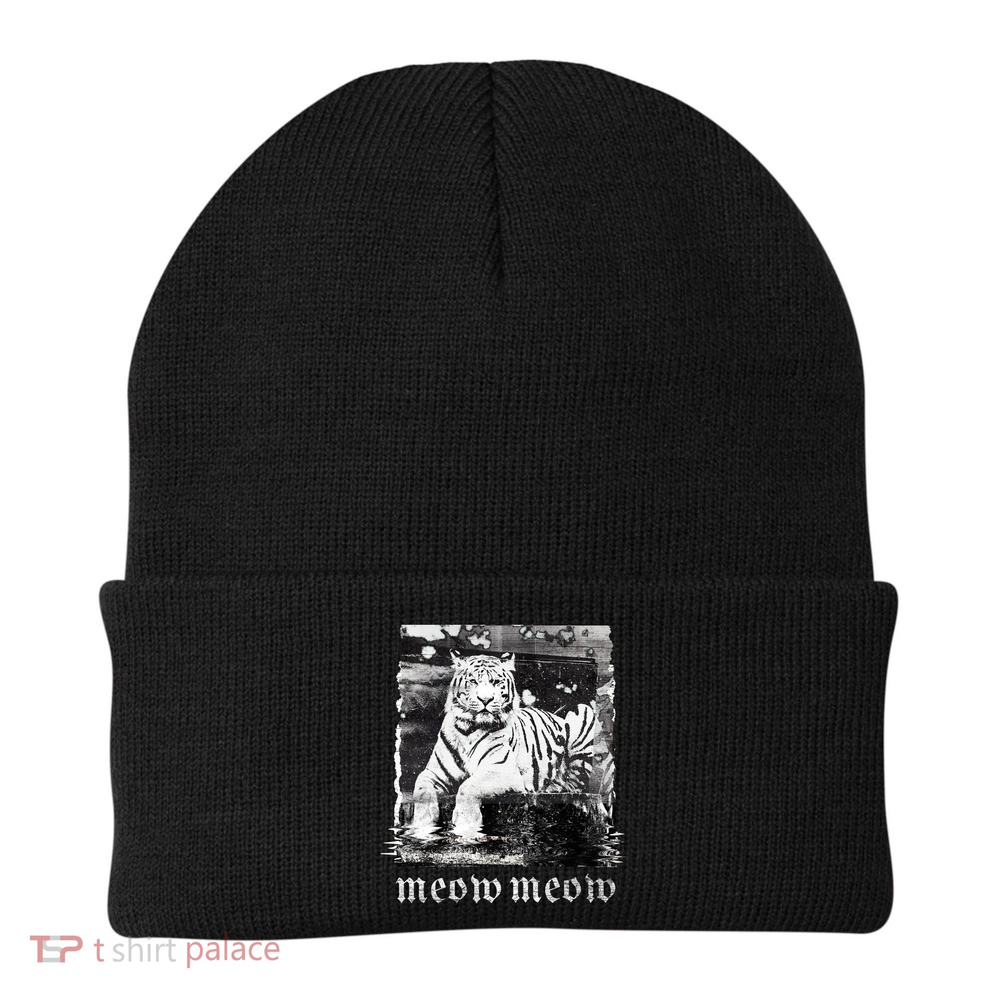 Meow Tiger Glitch Beanie