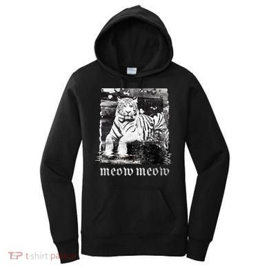 Meow Tiger Glitch Women's Hoodie