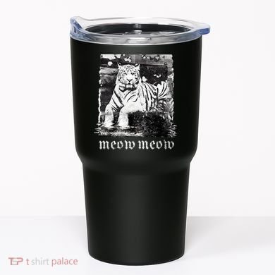 Meow Tiger Glitch Tumbler
