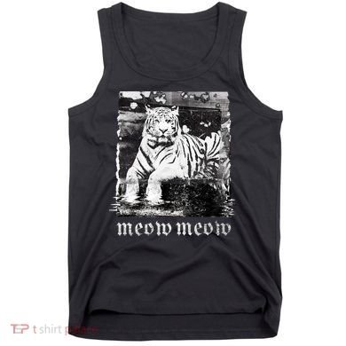 Meow Tiger Glitch Tank Top