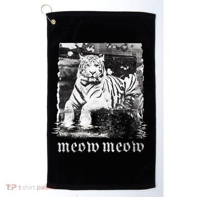 Meow Tiger Glitch Golf Towel