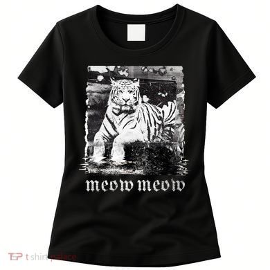 Meow Tiger Glitch Women's T-Shirt
