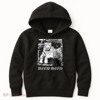 Meow Tiger Glitch Kids Hoodie thumb 0
