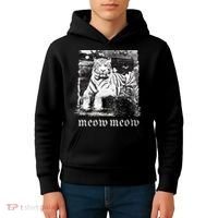 Meow Tiger Glitch Kids Hoodie thumb 4