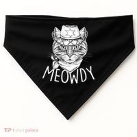 Meowdy Texas Cat USA-Made Doggie Bandana thumb 0