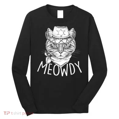 Meowdy Texas Cat Long Sleeve Shirt