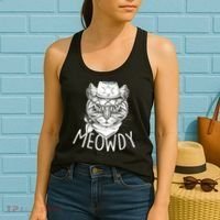 Meowdy Texas Cat Women's Tank Top thumb 2