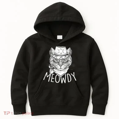 Meowdy Texas Cat Kids Hoodie