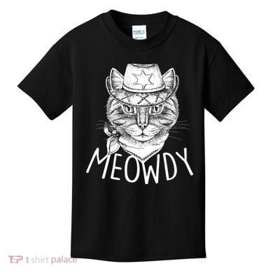 Meowdy Texas Cat Kids T-Shirt